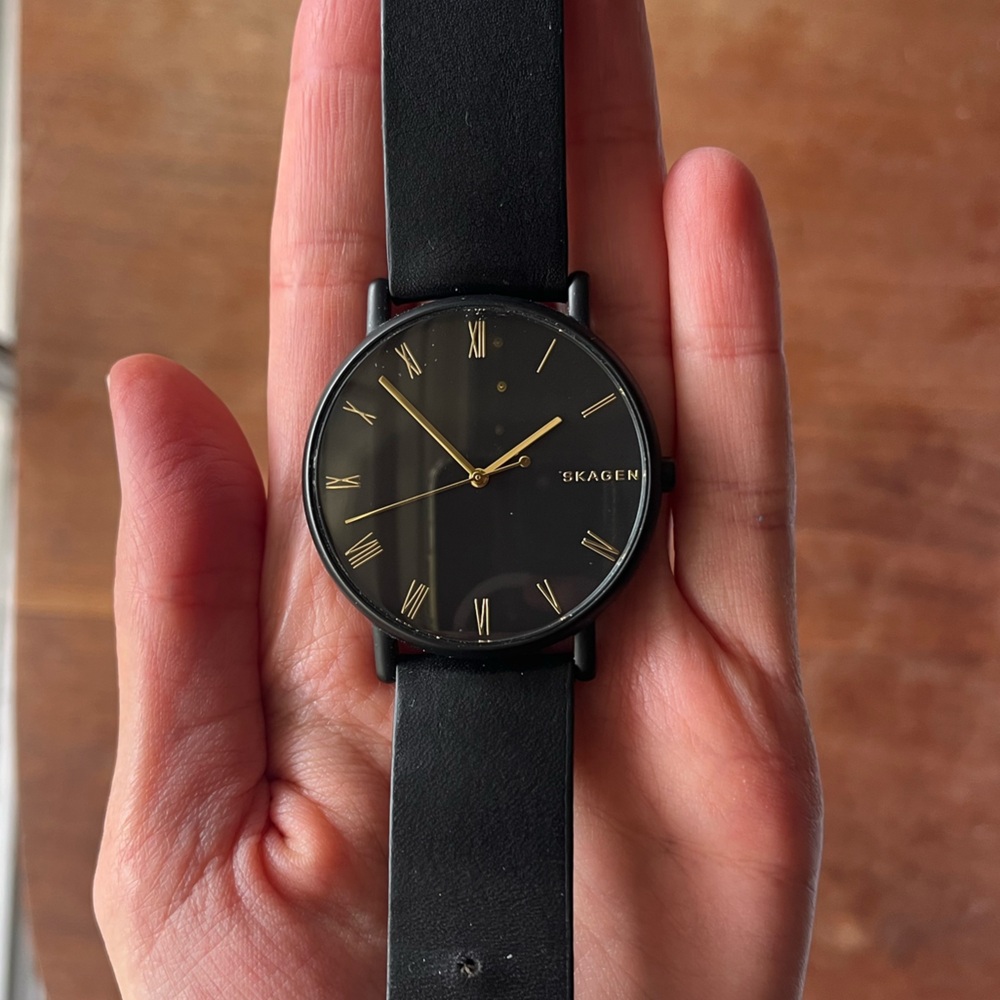 Skagen simple classic black watch